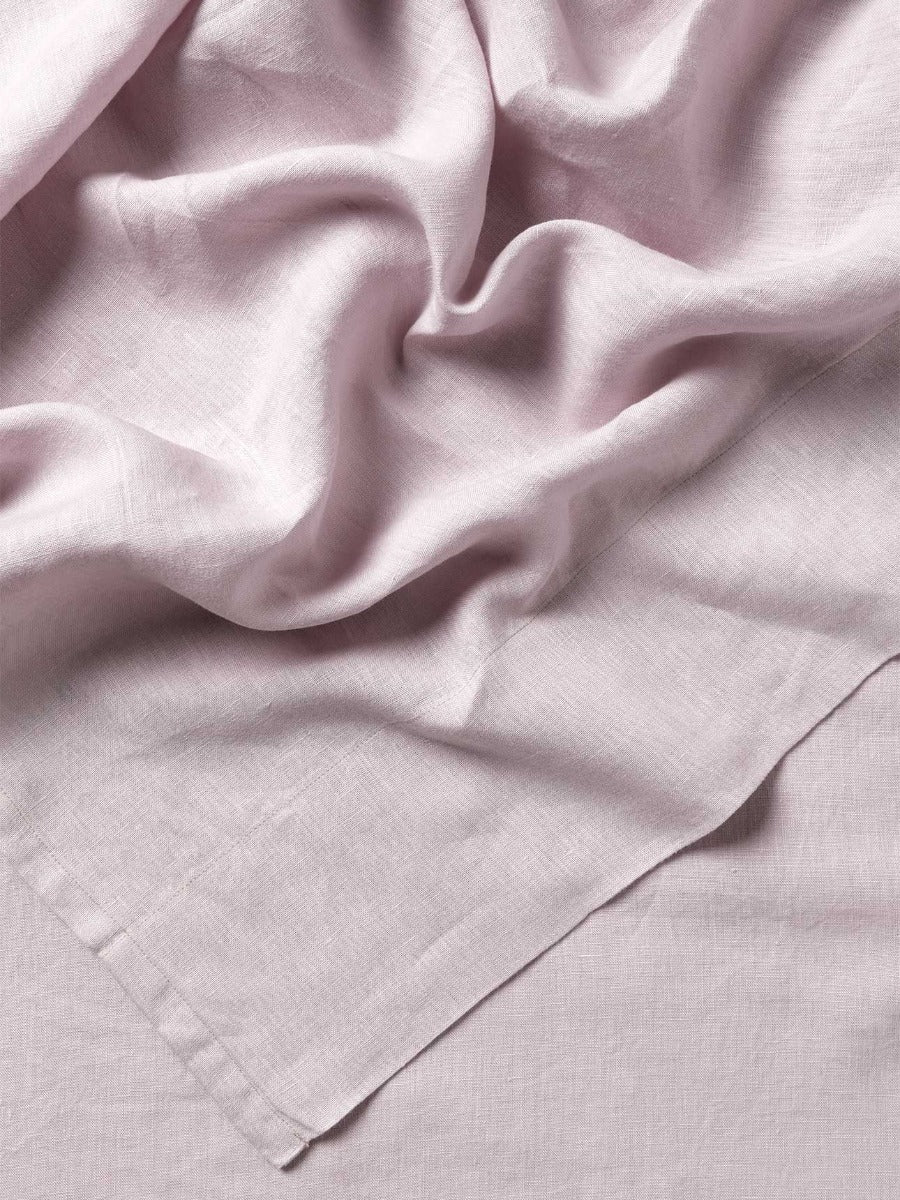 Emile Linen Flat Sheet in Burnished Lilac