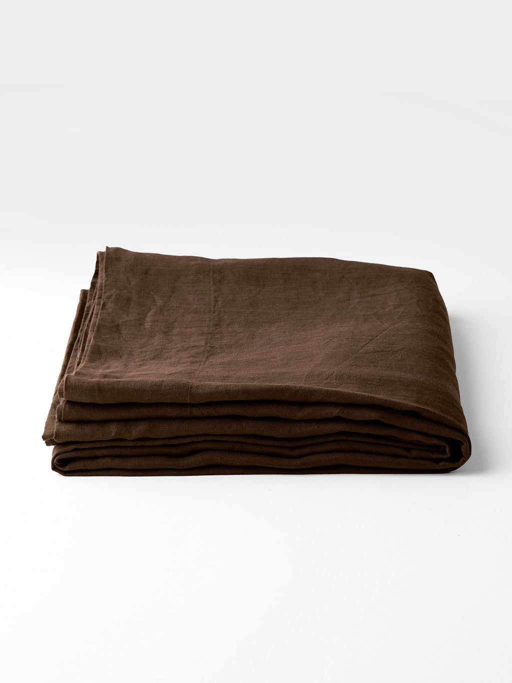 Emile Linen Fitted Sheet in Chocolate