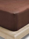 Emile Linen Fitted Sheet in Clove