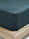 Emile Linen Fitted Sheet in Greystone