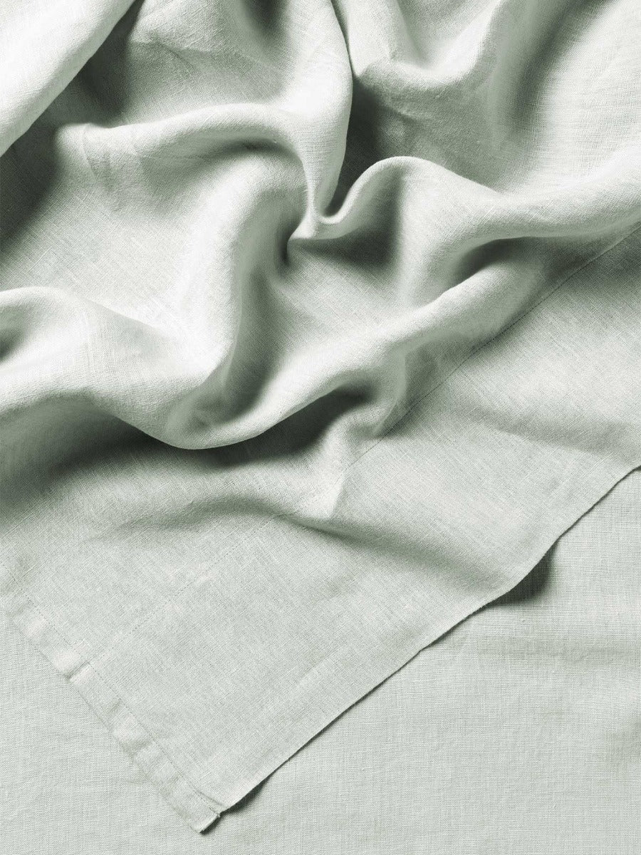 Emile Linen Fitted Sheet in Mineral