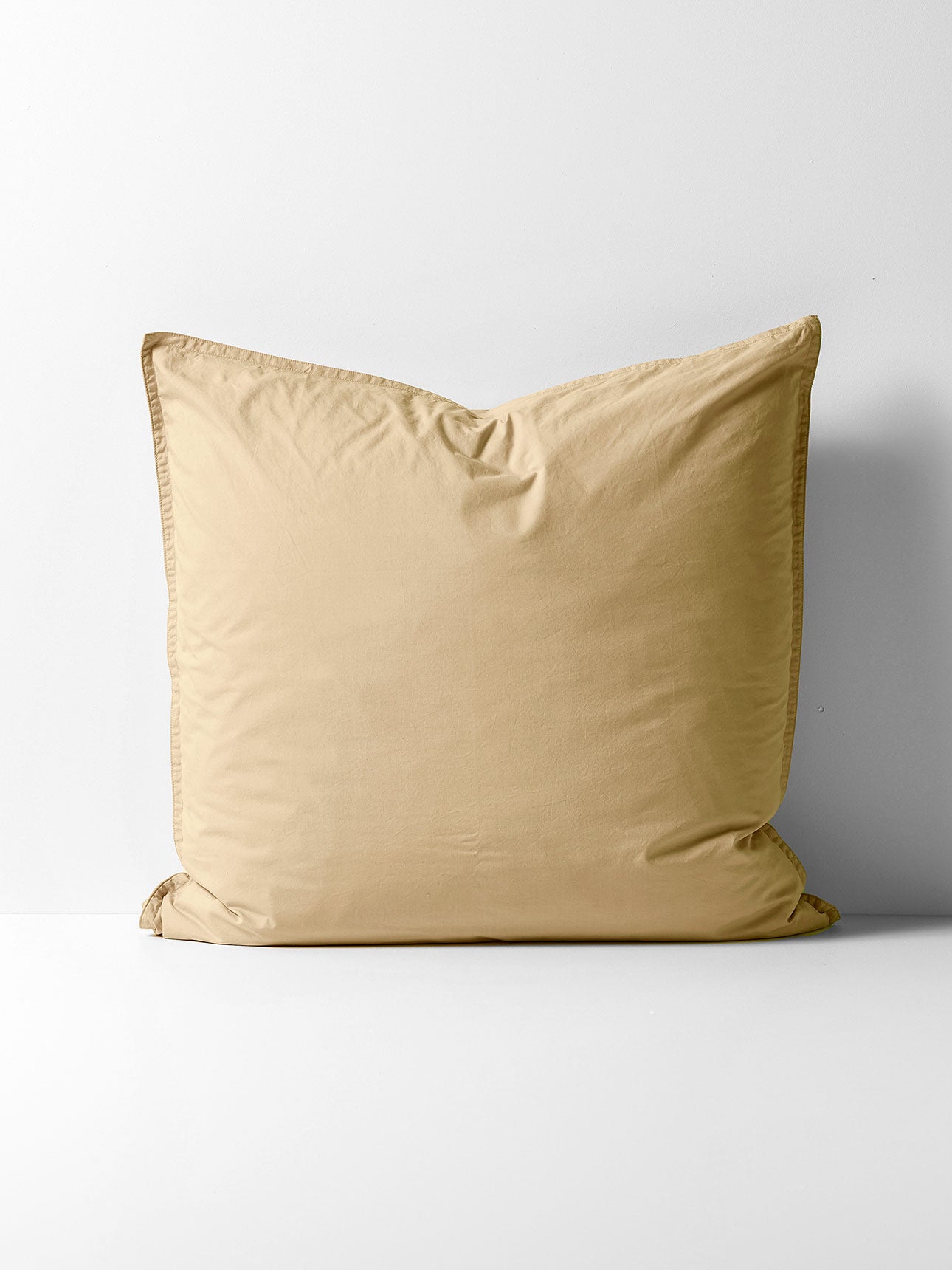 Evie Stonewash Organic Cotton European Pillowcase in Caramel
