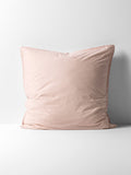 Evie Stonewash Organic Cotton European Pillowcase in Blush Pink