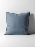 Evie Stonewash Organic Cotton European Pillowcase in Washed Denim