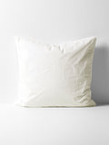 Evie Stonewash Organic Cotton European Pillowcase in Cloud White
