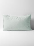 Evie Stonewash Organic Cotton Standard Pillowcase in Mist
