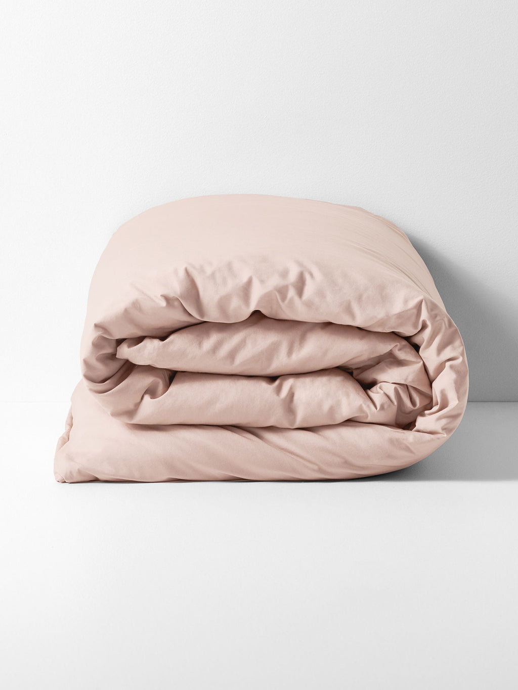 Evie Stonewash Organic Cotton Quilt Cover in Blush Pink