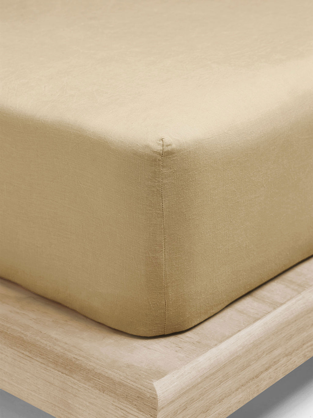 Evie Stonewash Organic Cotton Sheet Set in Caramel