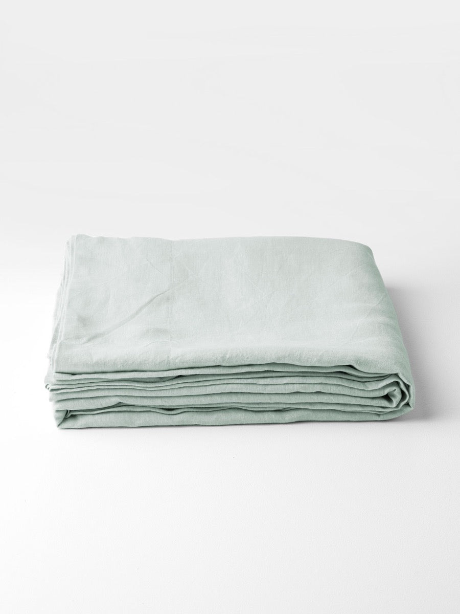 Evie Stonewash Organic Cotton Sheet Set in Mist