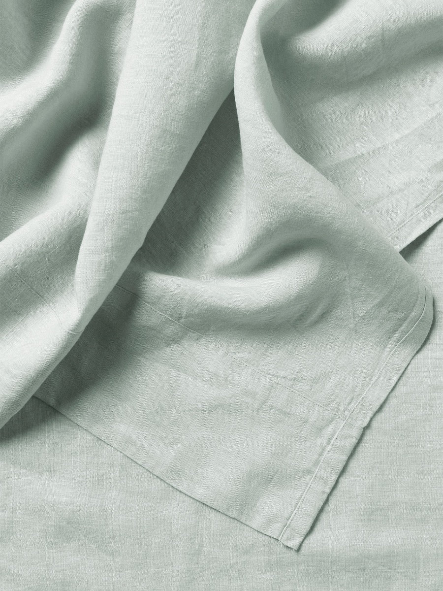 Evie Stonewash Organic Cotton Sheet Set in Mist