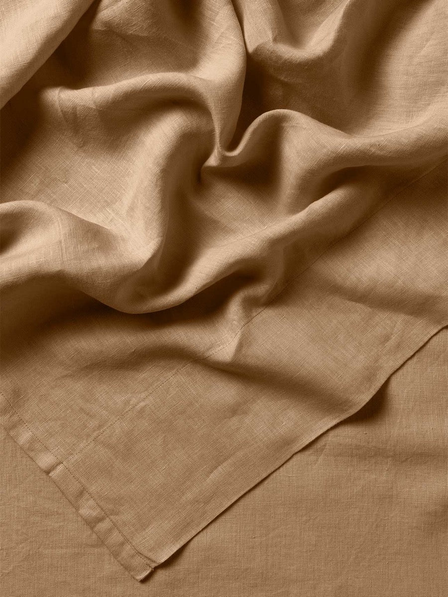 Evie Stonewash Organic Cotton European Pillowcase in Toasted Pecan