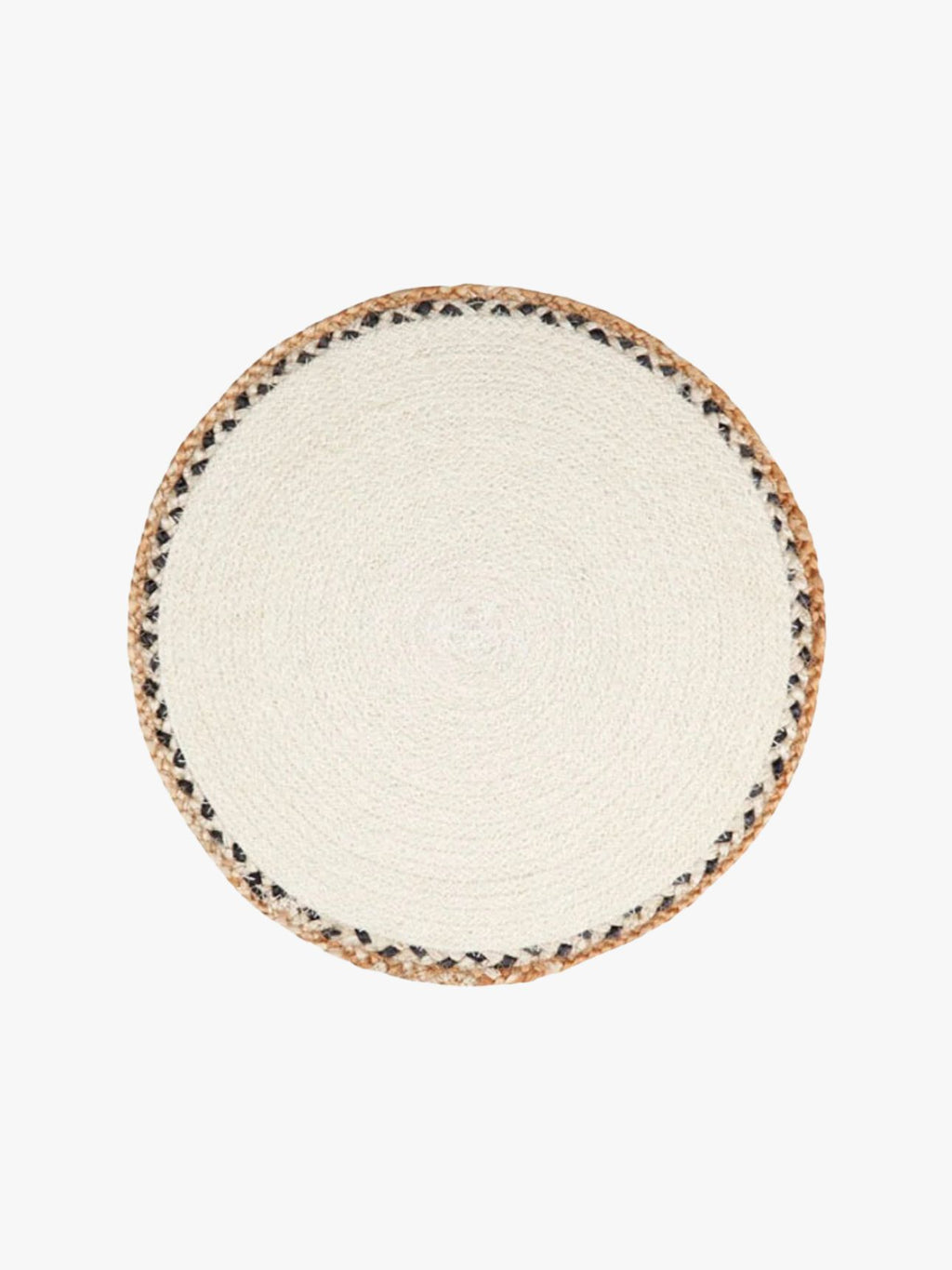 Solea Jute Braided Round Placemat in Cream