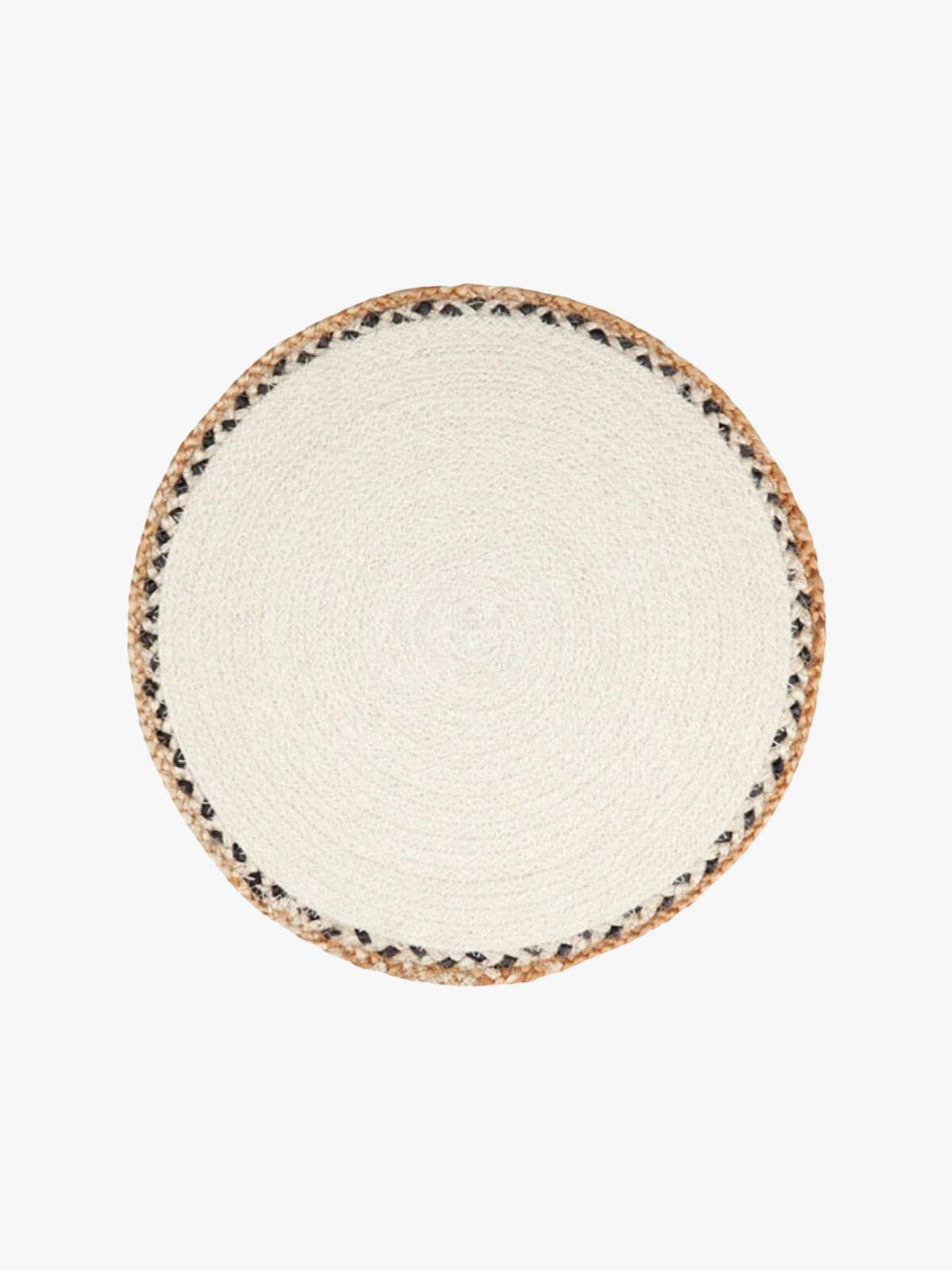 Solea Jute Braided Round Placemat in Cream