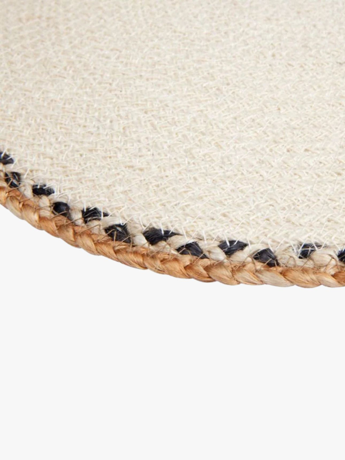 Solea Jute Braided Round Placemat in Cream