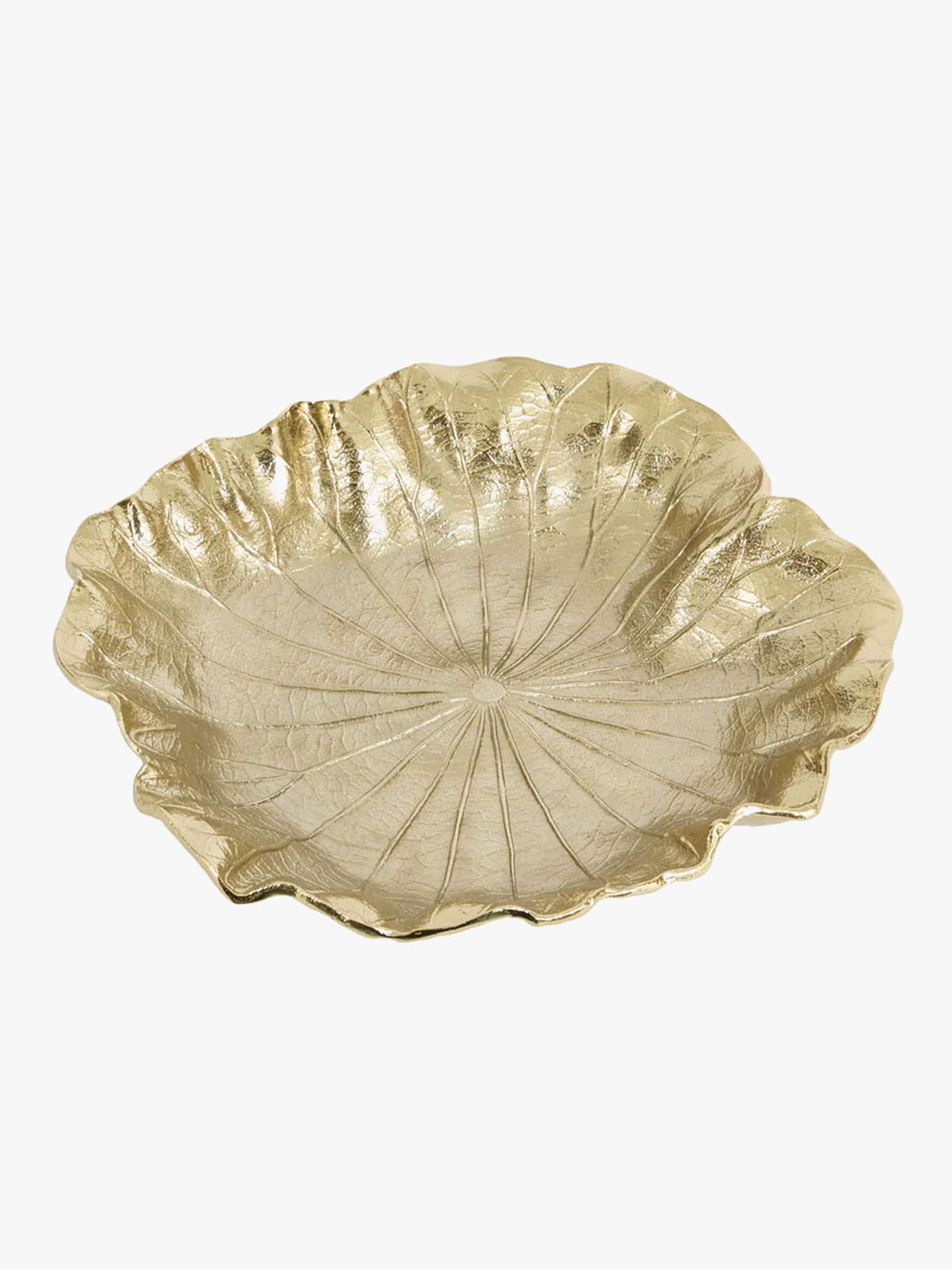 Aluminium Leaf Bowl in Gold