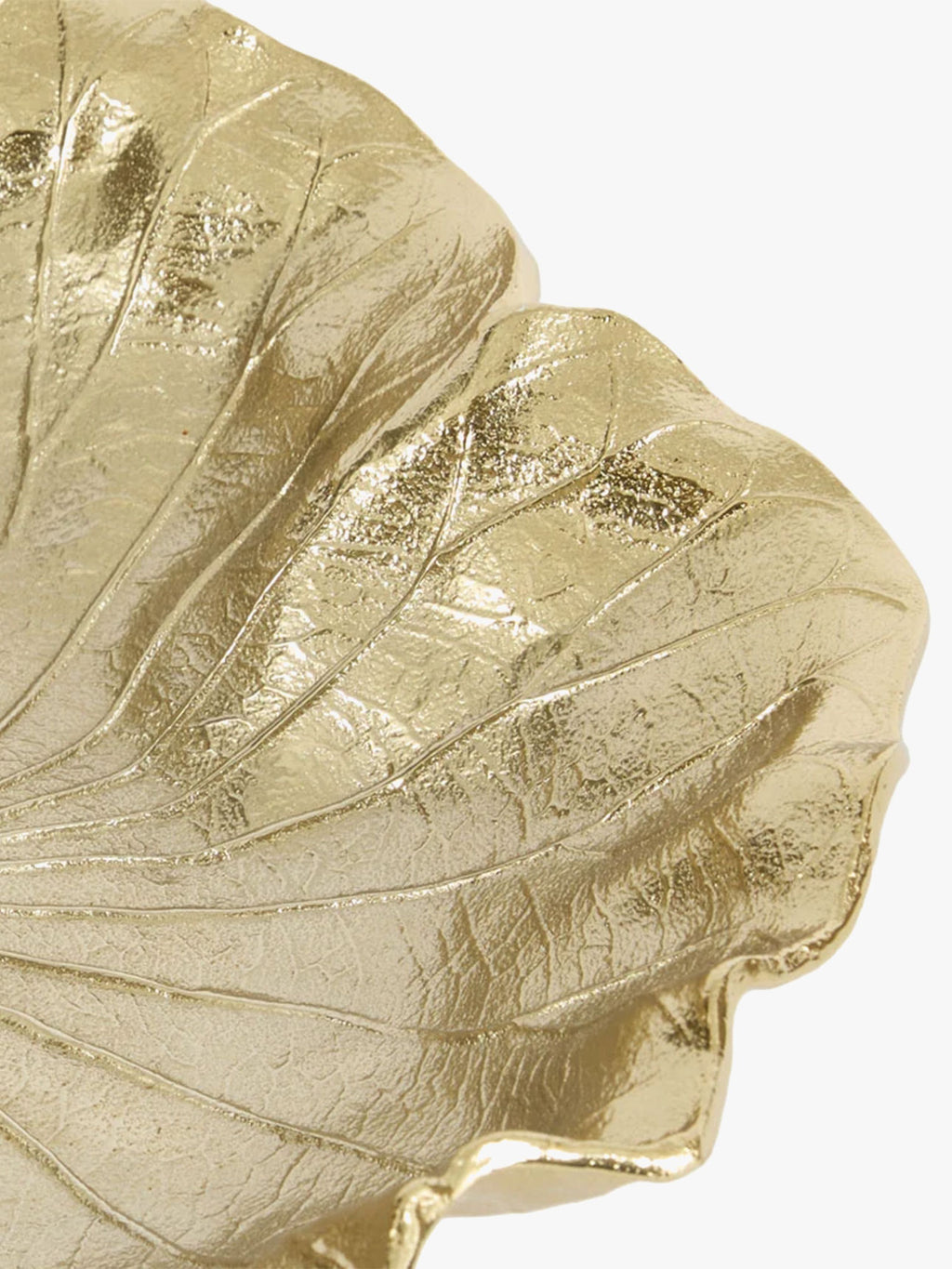Aluminium Leaf Bowl in Gold