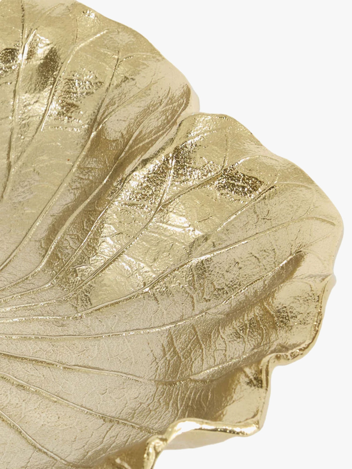 Aluminium Leaf Bowl in Gold