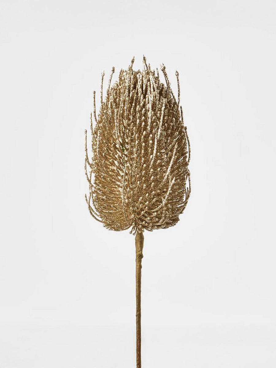 Banksia Stem in Gold Glitter