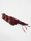 Calypso Glitter Bird in Red - Set of 3