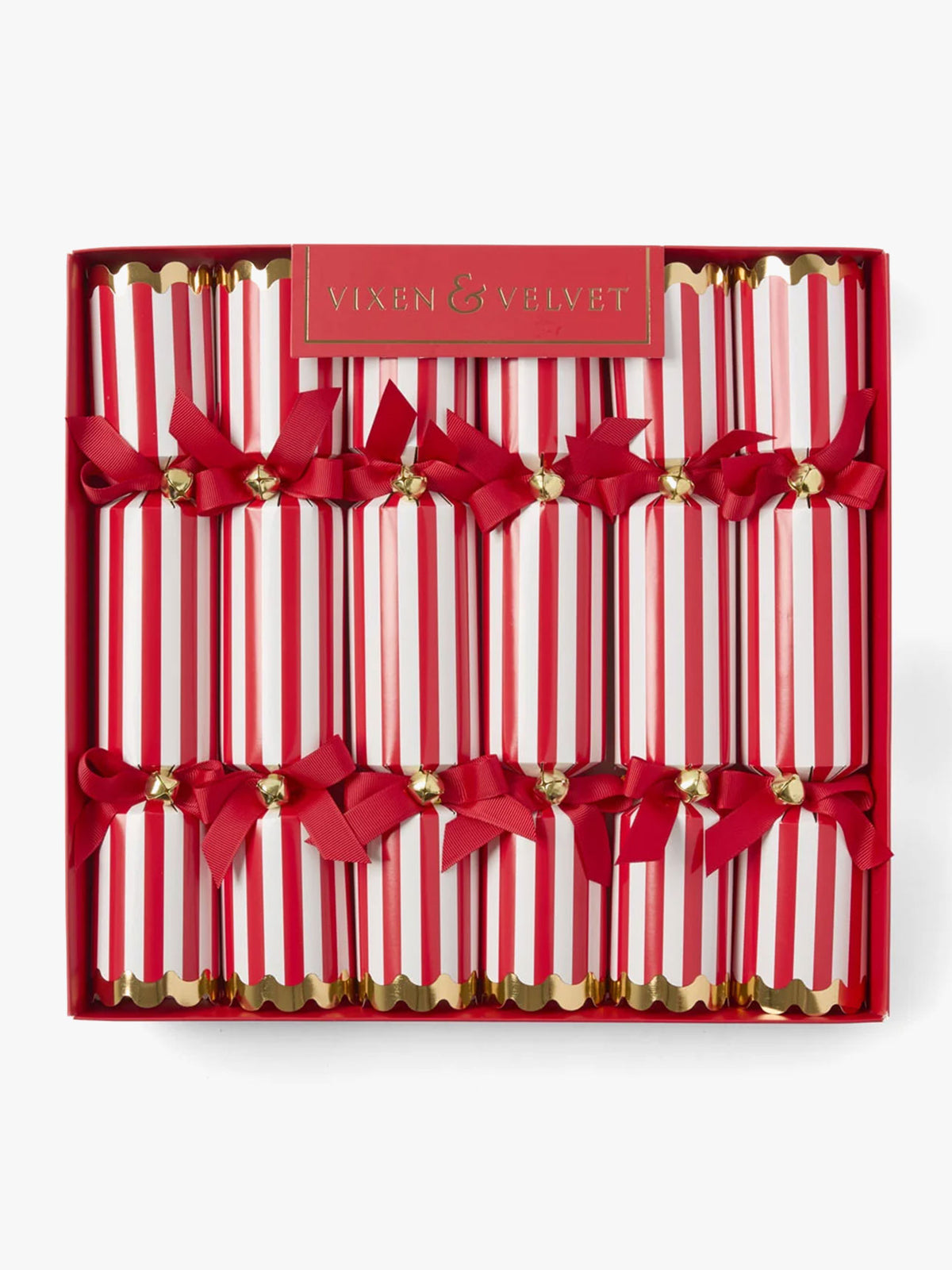 Candy Cane Red Stripe Bon Bons - Box of 6