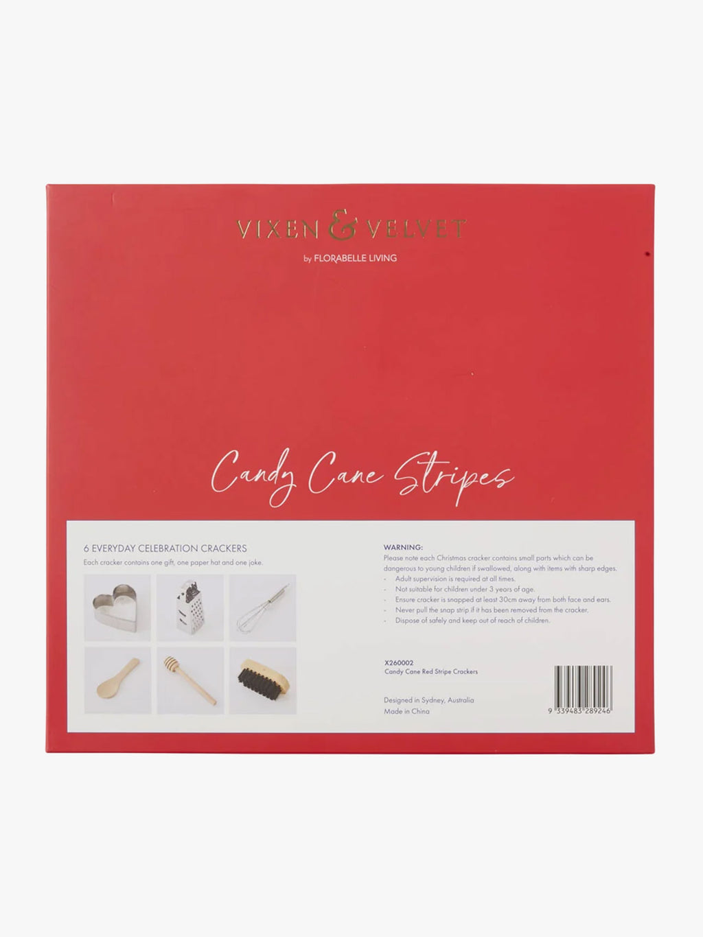 Candy Cane Red Stripe Bon Bons - Box of 6