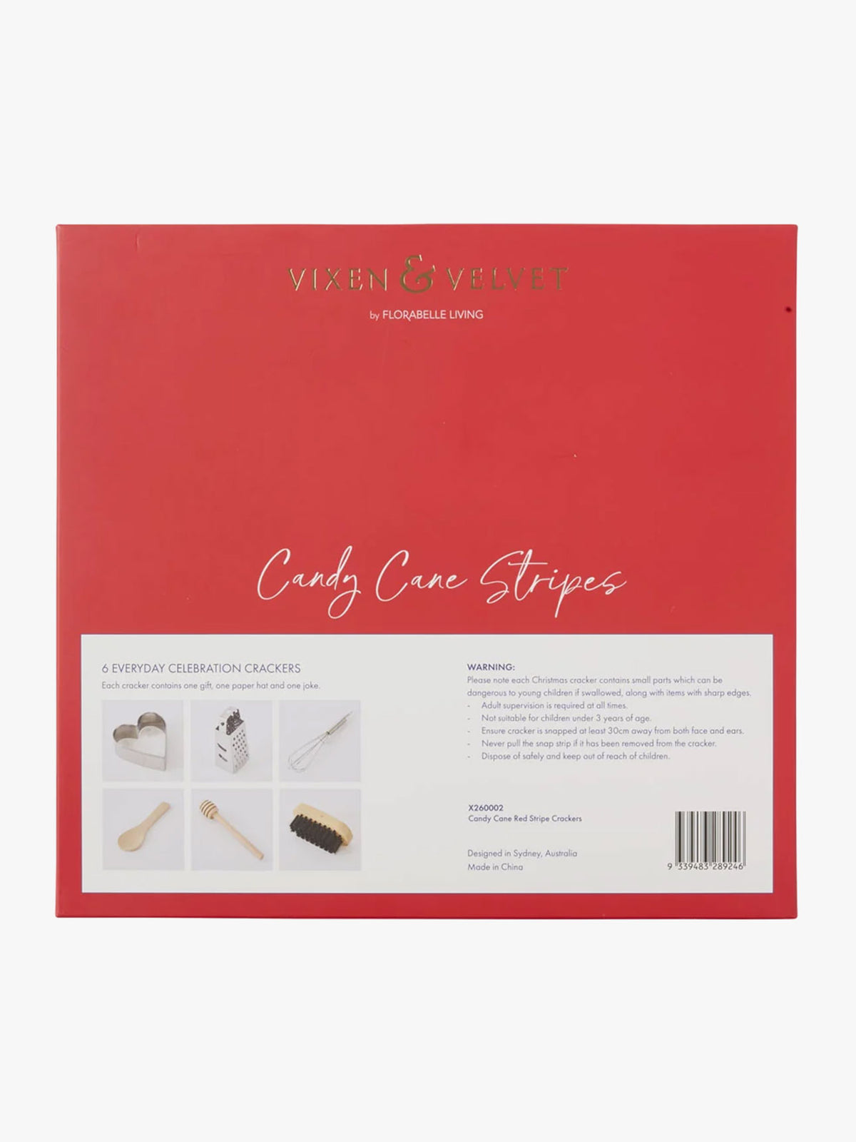 Candy Cane Red Stripe Bon Bons - Box of 6