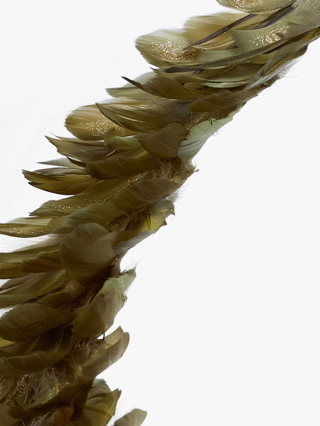 Flamenco Clip on Peacock in Green