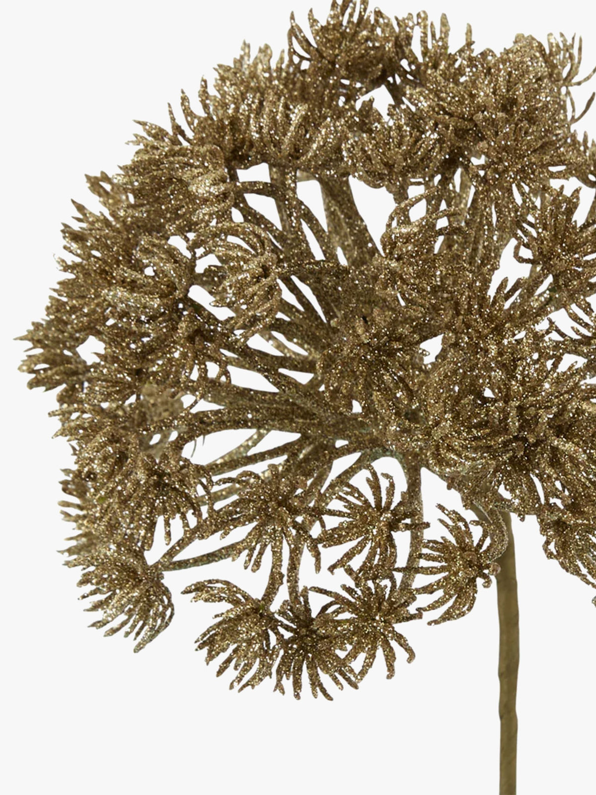 Glitter Agapanthus Stem in Gold