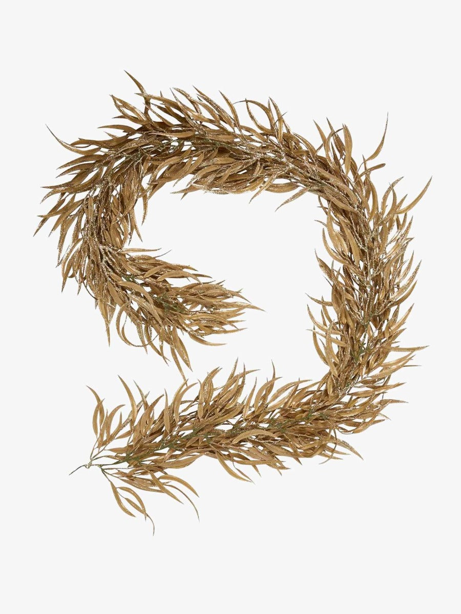 Glitter Eucalyptus Garland in Gold