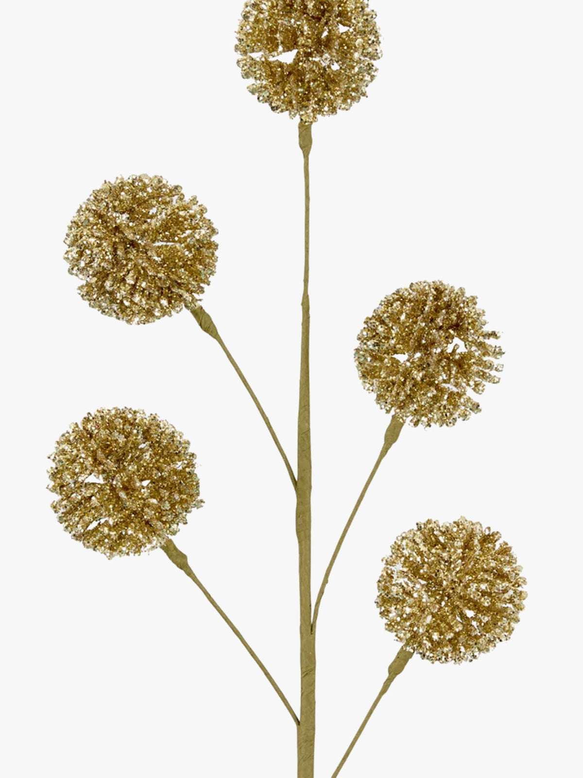Glitter Pompom Spray in Gold
