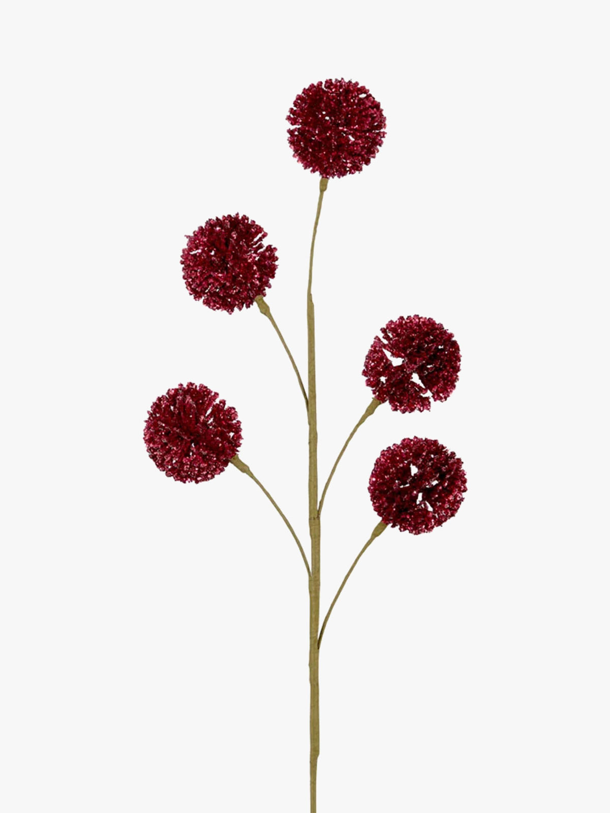 Glitter Pompom Spray in Red