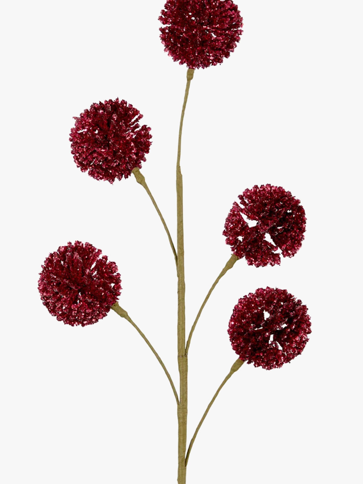 Glitter Pompom Spray in Red
