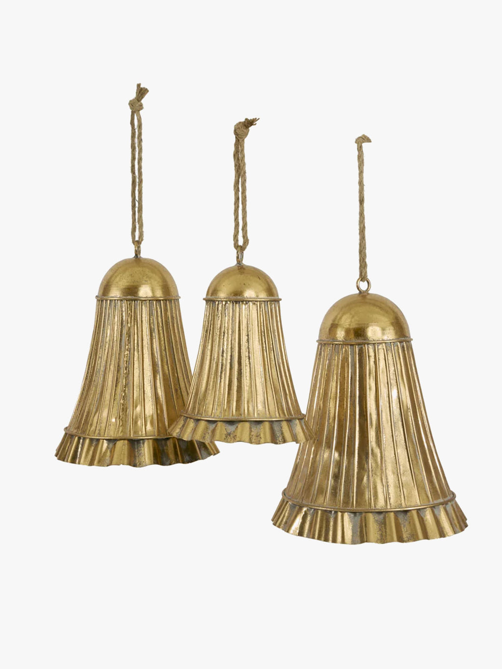 Golden Pleated Bell - Medium