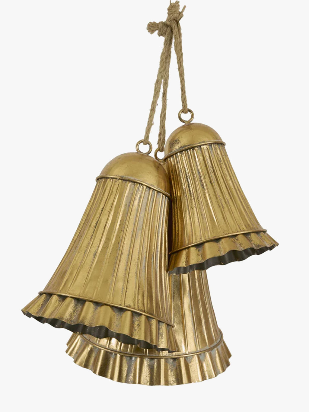 Golden Pleated Bell - Medium
