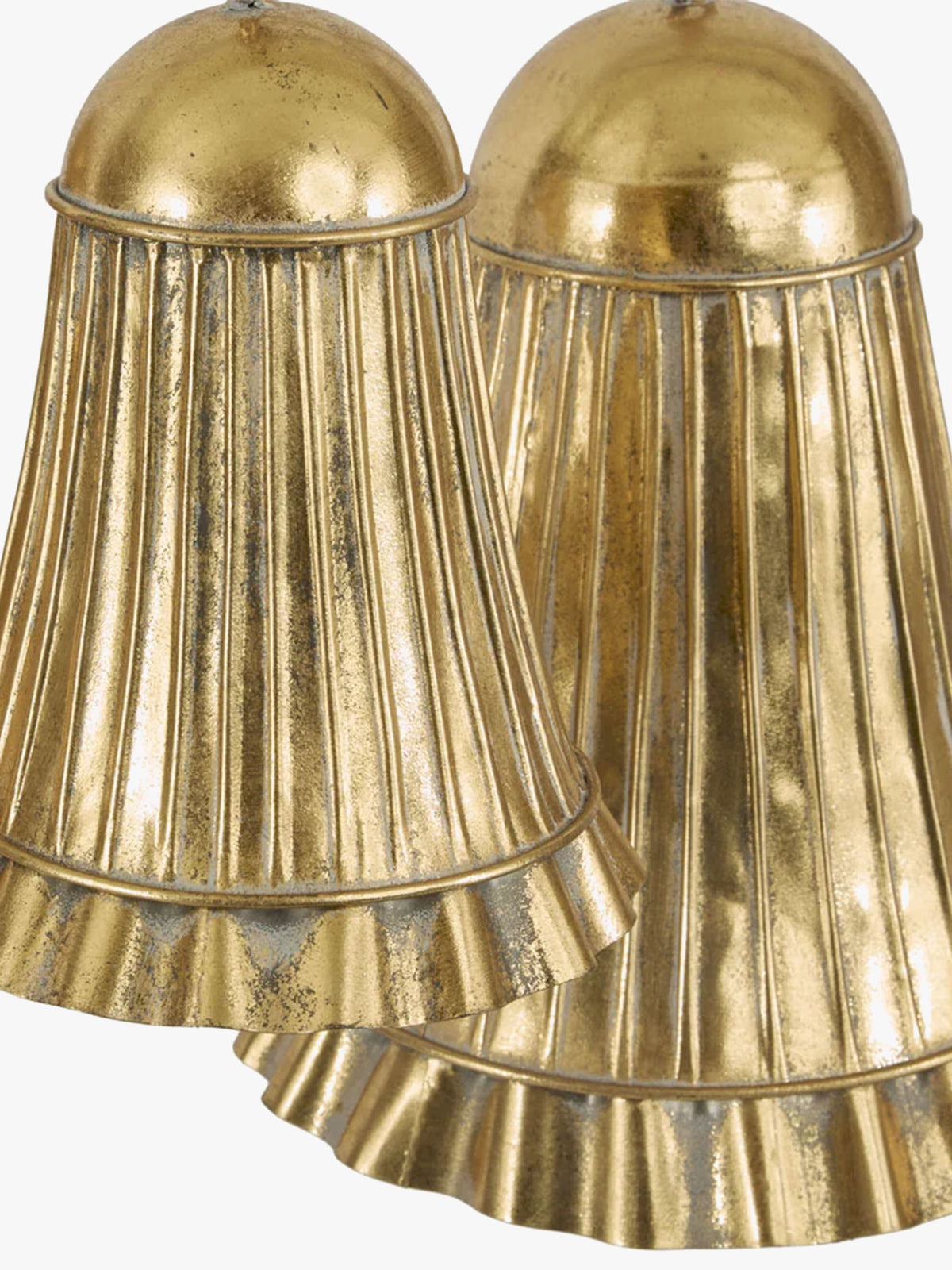 Golden Pleated Bell - Medium