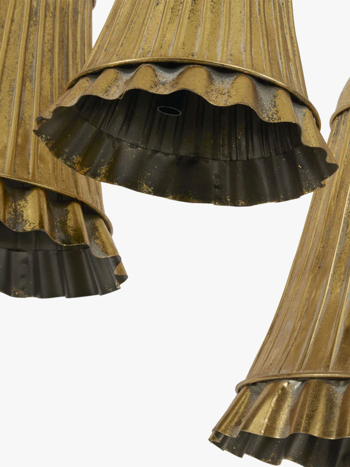 Golden Pleated Bell - Medium