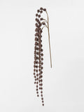 Hanging Botanical Stem in Copper Glitter
