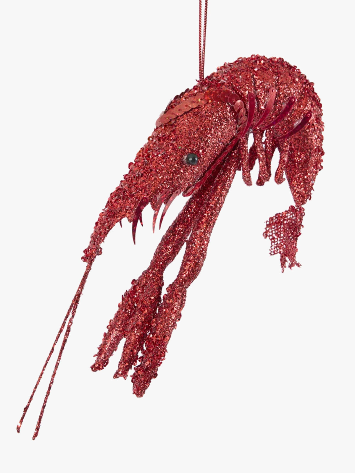 Lester Glitter Prawn in Red