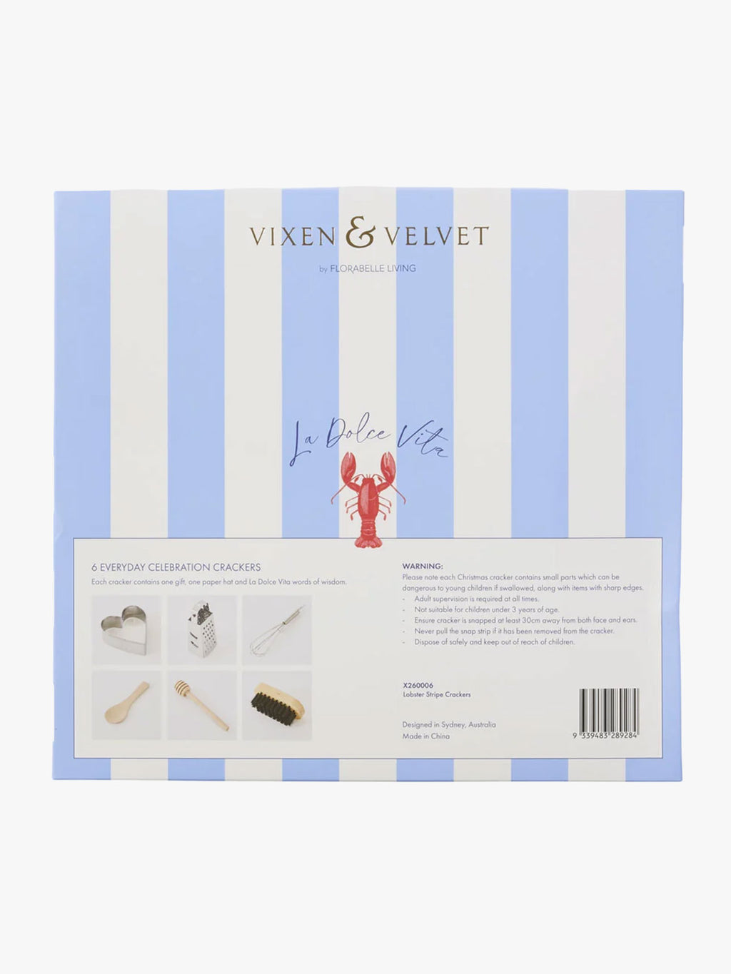 Lobster Stripe Bon Bons - Box of 6