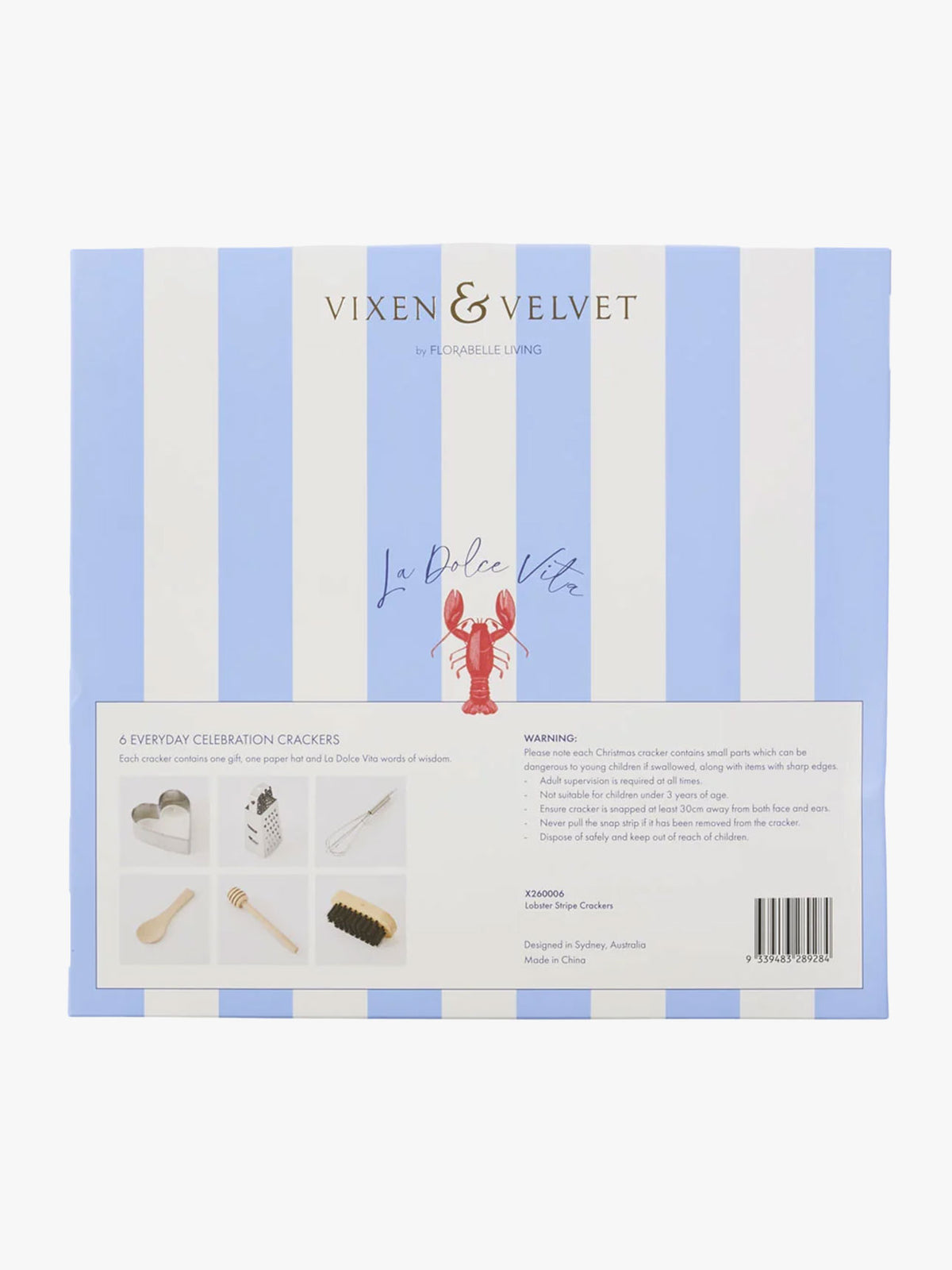 Lobster Stripe Bon Bons - Box of 6