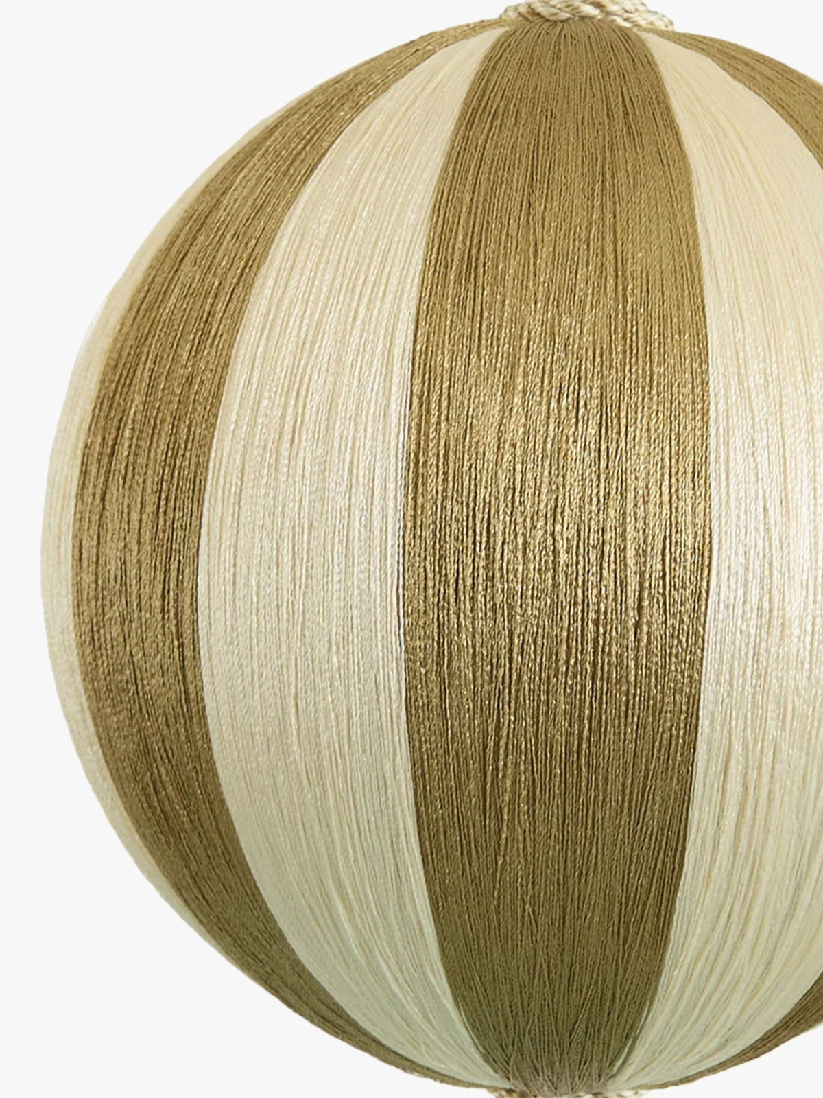 Luxury Silk Bauble in Champagne & Ivory - Large