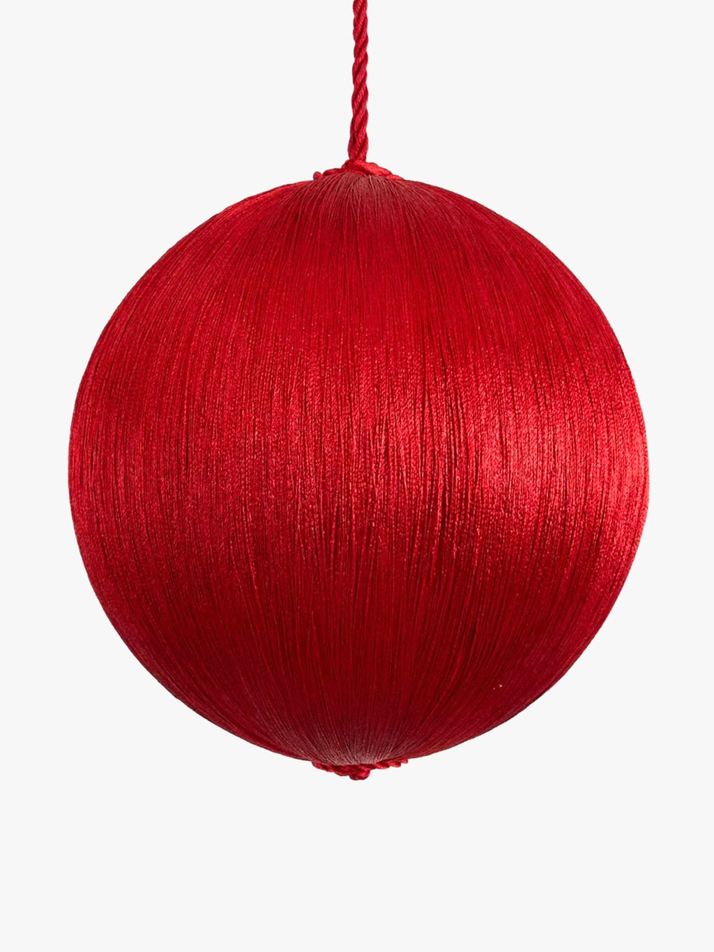 Luxury Silk Bauble in Red - Large