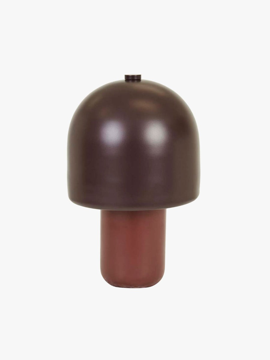 Easton Button Table Lamp in Berry Burgundy
