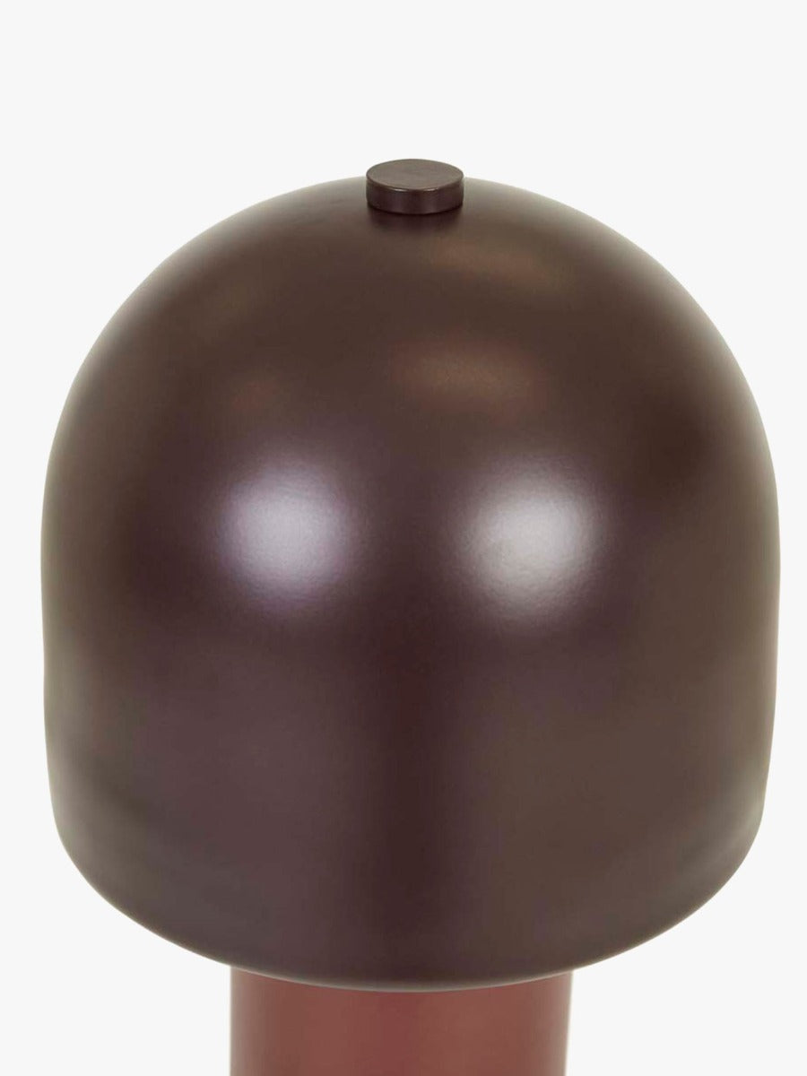 Easton Button Table Lamp in Berry Burgundy