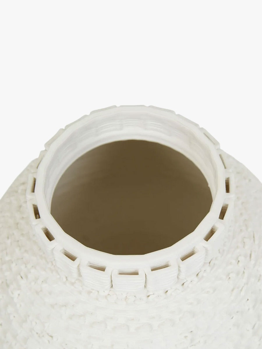 Forme Weave Vase in Ivory
