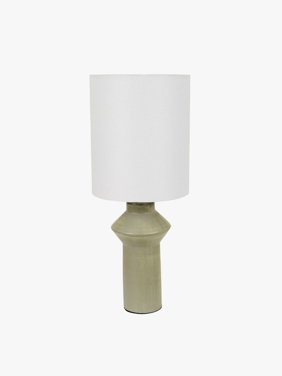 Lorne Post Table Lamp in Sage & Ivory