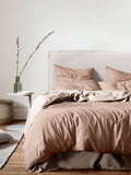 Halo Organic Cotton Quilt Cover in Rosewater