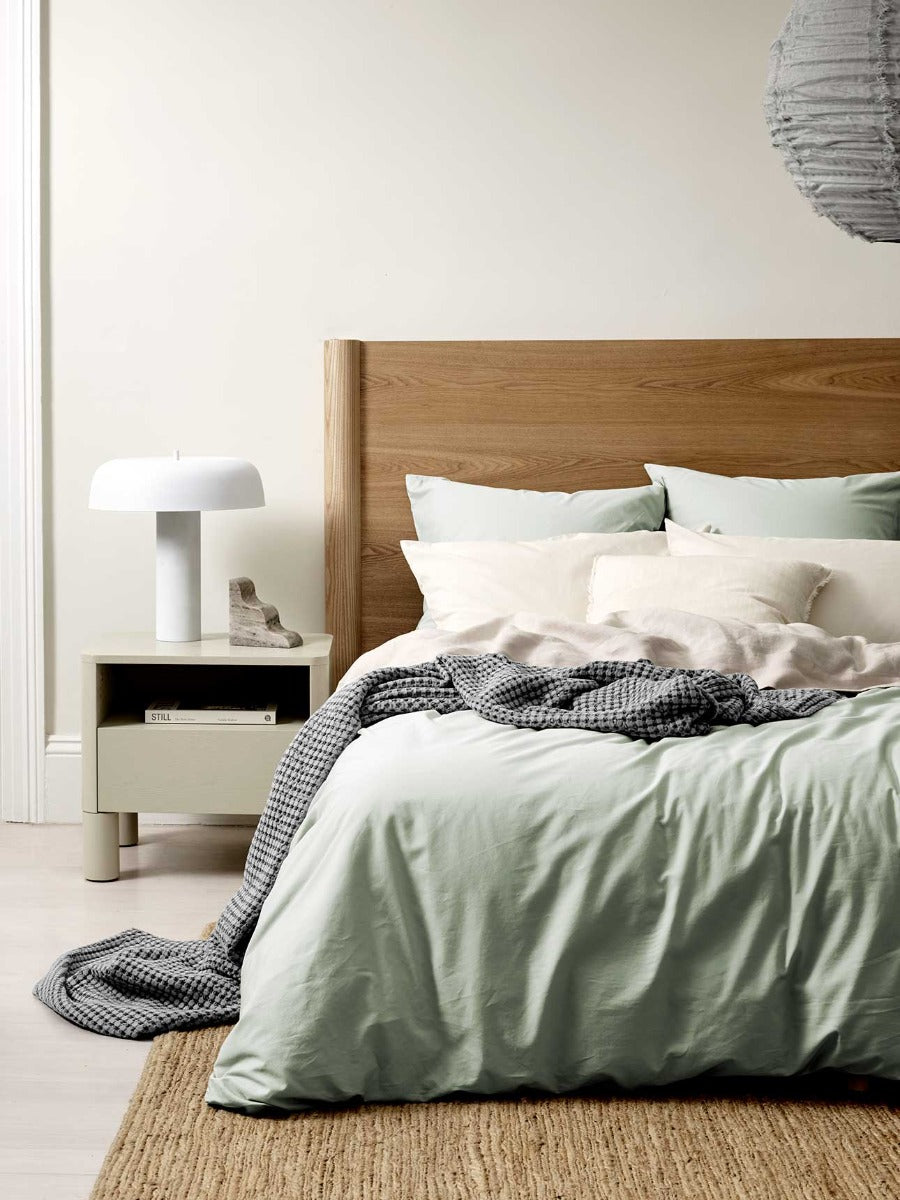 Halo Organic Cotton European Pillowcase in Peppermint