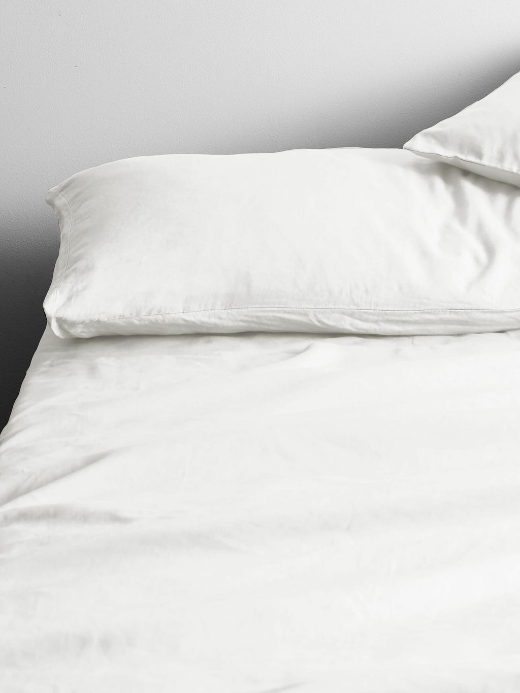 Halo Organic Cotton European Pillowcase in White