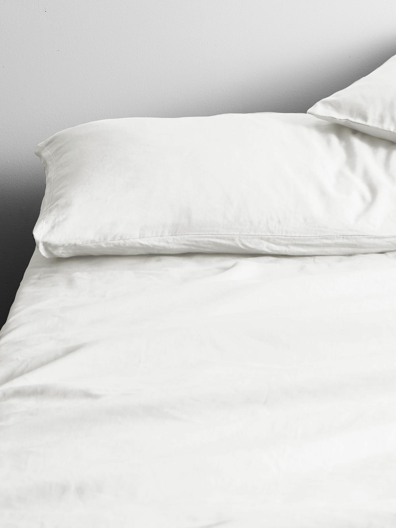 Halo Organic Cotton European Pillowcase in White